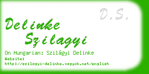 delinke szilagyi business card