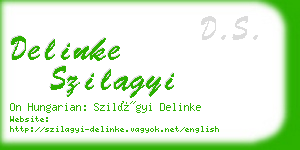delinke szilagyi business card